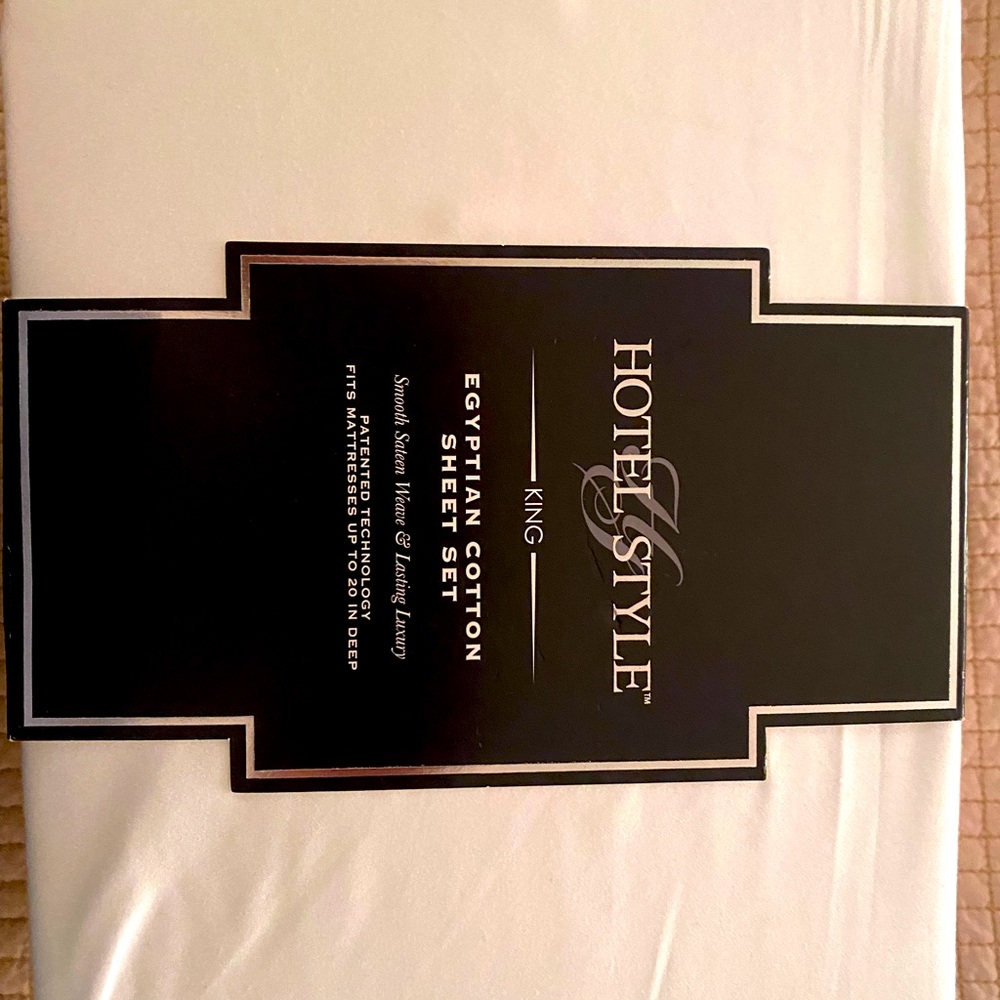 COPY - New king size 600 TC Egyptian cotton sheets cream white/ivory.